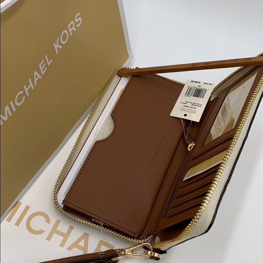Michael Kors Jet Set Travel Phone Wallet Wristlet - Picture 7 of 16